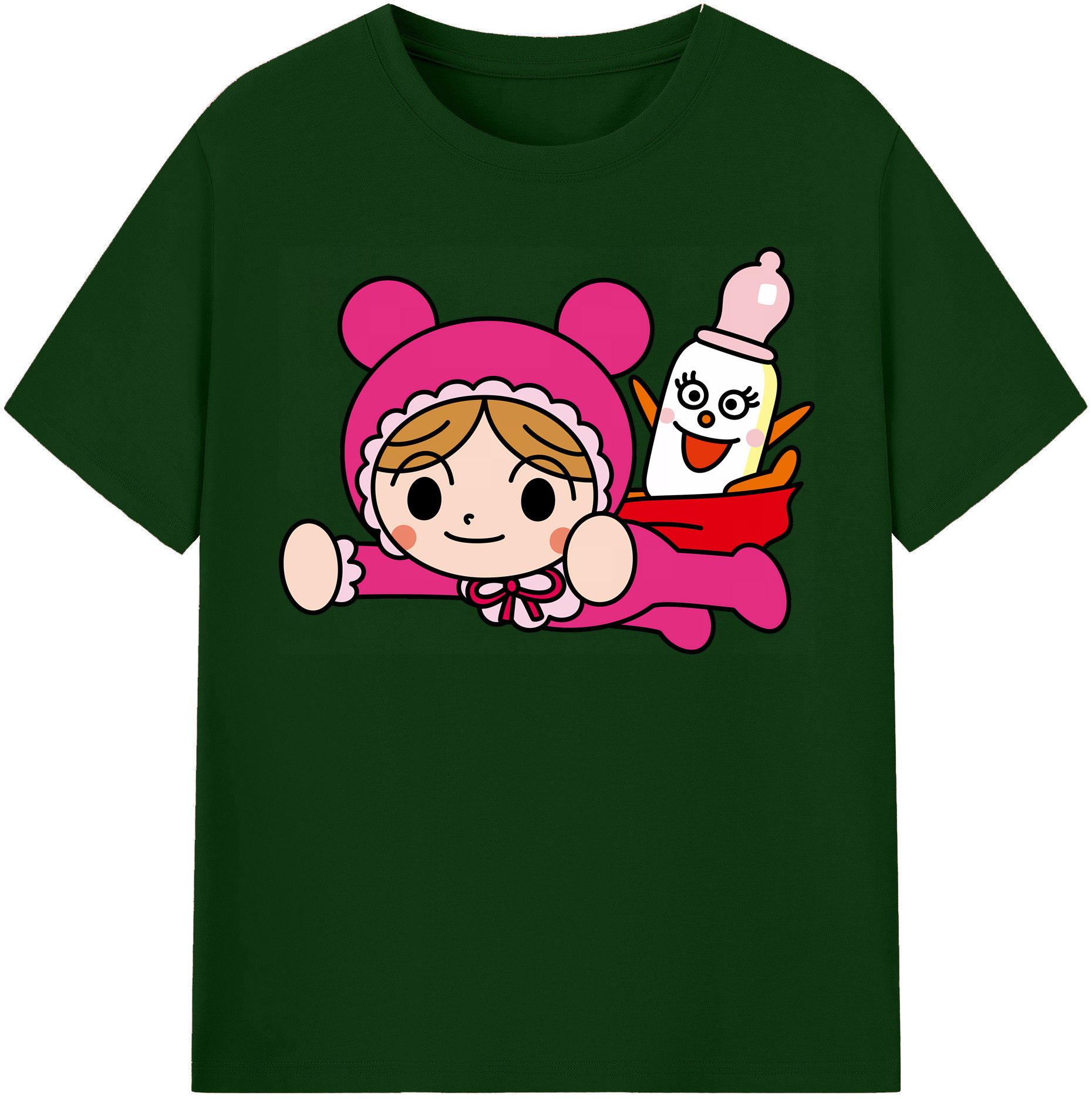 （画像用） アンパンマン Anpanman 綿100％半袖Tシャツ（フロントプリント）